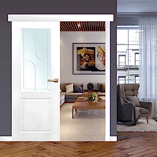 Раздвижная дверь КВАРТЕТ, пвх покрытие (ст. матовое)